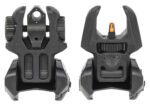 Meprolight USA 403240 FUBS Sight Set Black AR Platform Flip Up Orange Tritium Front/Green Tritium Rear