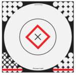 Birchwood Casey 34195 Shoot-N-C Reactive Target Self-Adhesive Paper Black/Red/White 17.25" Bullseye 5 Pack