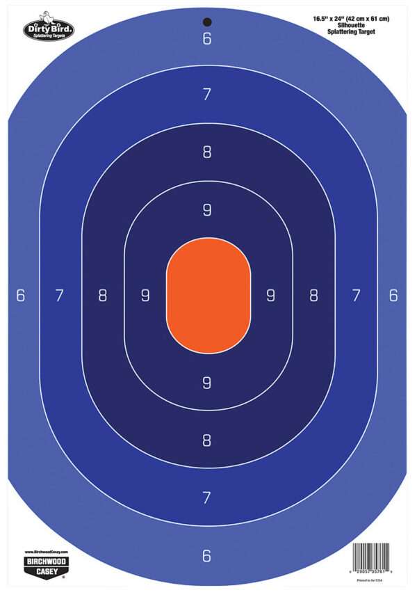 Birchwood Casey 35763 Dirty Bird  Silhouette Tagboard Target 16.50" x 24" 3 Per Pkg