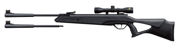 Beeman 10611 Longhorn II Combo Spring Piston 22 1rd Shot Black Black Receiver Black Fixed Thumbhole with Pistol Grip Stock Scope 4x32mm