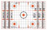 EZ-Aim 15333100 Sight-In  Grid Paper Self-Adhesive 12" x 12" Orange/White 100 Per Pack