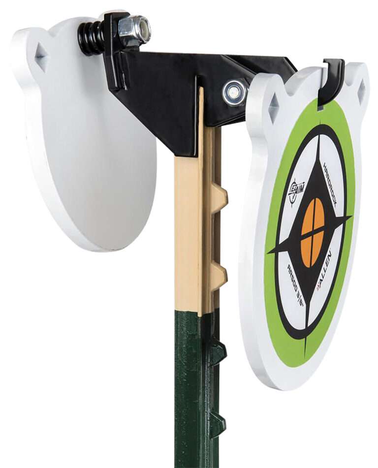 EZ-Aim 15634 Fence Topper Gong Hook & Recoil Spring Black/Brown Steel 7"