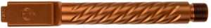 Ballistic Advantage BAPSG175T3R Premium Series  Threaded/Spiral Fluted, 9mm Luger, Copper PVD, Fits Glock 17 Gen 5