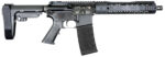 Black Rain Ordnance  Spec15  5.56 NATO 30+1 10.50" Black Nitride Steel Barrel, 10" M-LOK Handguard, Black Anodized Aluminum Picatinny Rail Receiver, Tactical SBA3 Brace, Black G.I. Grip