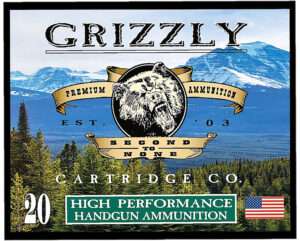 Grizzly Ammo GC38SP+P9 38Special+P 148gr Full Metal Jacket Flat Point 20 Per Box/10 Case