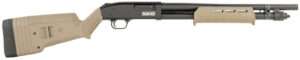Mossberg 51608 590S Compact 12 Gauge Pump 3" 9+1 18.50" Drilled & Tapped Receiver, Synthetic Stock