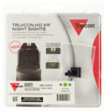 Trijicon 600870 HD XR Night Sights  Green/Tritium Yellow Outline Front Sight-Green Tritium Black Outline Rear Sight Springfield Armory XD/XD-M/XD Mod.2