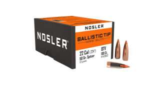 Nosler 39522 Ballistic Tip 22Cal 50gr Spitzer Point 100/Box