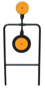 Caldwell 133565 Plink n Swing Double Spin Target Handgun Steel Black/Orange Impact Enhancement Motion 4.25"