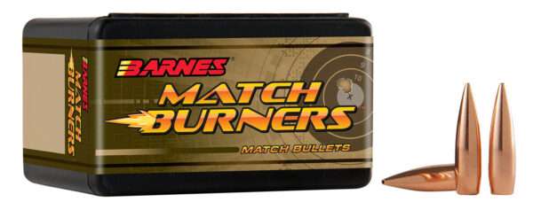 Barnes Bullets 30164 Match Burners  22Cal 85gr Match Burners Boat Tail 100/Box