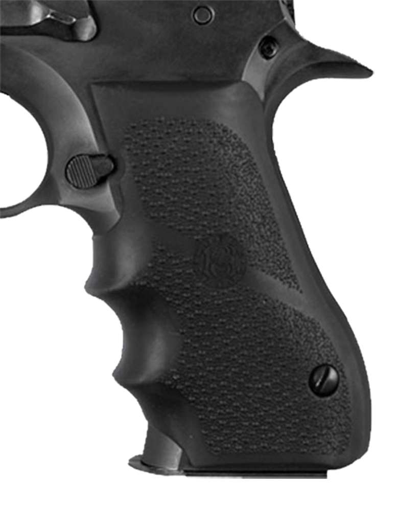 Hogue Rubber Grip for Magnum Research Baby Eagle 9mm 40 S&W Pistol Accessory 1 Hogue 76000 Rubber Grip Black with Finger Grooves for Magnum Research Baby Eagle (9/40), IWI Jericho, Uzi Eagle