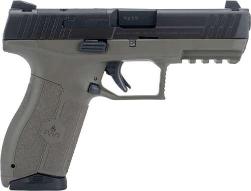 IWI MASADA 9MM 4.1" 3-DOT - OPTICS READY 2-10RD MAG OD GRN