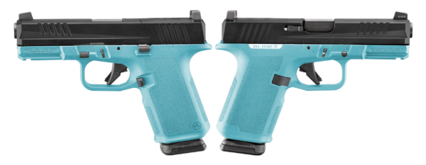 RUGER RXM 9MM PISTOL 4" BBL ROBIN EGG BLUE MAGPUL EHG, O.R. 2-15RD MAGS