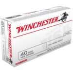 USA WHITE BOX 40 S&W 165GR FMJFN 50/BOX