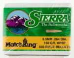 Sierra 1755C MatchKing  6.5Creedmoor 150gr Hollow Point Boat Tail 500/Box