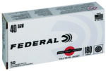 Federal RTP40180 Range & Target  40S&W 180gr Full Metal Jacket 50 Per Box/20 Case