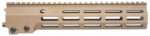 Geissele Automatics 051073S Super Modular Rail MK16 10.50" M-LOK, Desert Dirt Aluminum for AR Platform, Barrel Nut Included