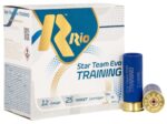 Rio Ammunition STT3275 Star Team EVO Training 12Gauge 2.75" 1 1/8oz 7.5Shot 25 Per Box/10 Case