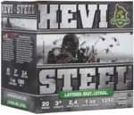 HEVI-Shot HS62024 HEVI-Steel Waterfowl 20Gauge 3" 1oz 2/4Shot 25 Per Box/10 Case