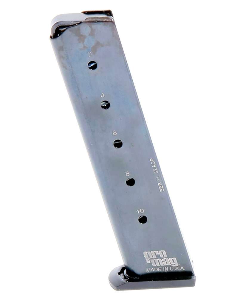 ProMag BER11 10rd 32 ACP Fits Beretta 3032 Tomcat Silver Steel