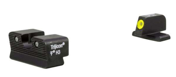 Trijicon 600865 HD XR Night Sights  Green/Tritium Yellow Outline Front Sight-Green Tritium Black Outline Rear Sight Sig Sauer P225/P226/P228 #8 Front/#8 Rear