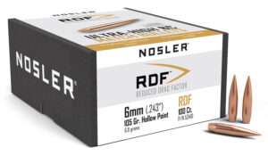 Nosler 53410 RDF Match 6mm 105gr Hollow Point Boat Tail 100/Box