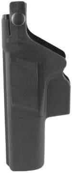Glock HO17045 Duty  Holster OWB Black Polymer w/Thumb Break Retention Strap, For Use w/Glock 17 Gen3,4&5/22 Gen 3&4 Only/31 Gen3&4, Fits 1.77" (45mm) Belt, Right Hand