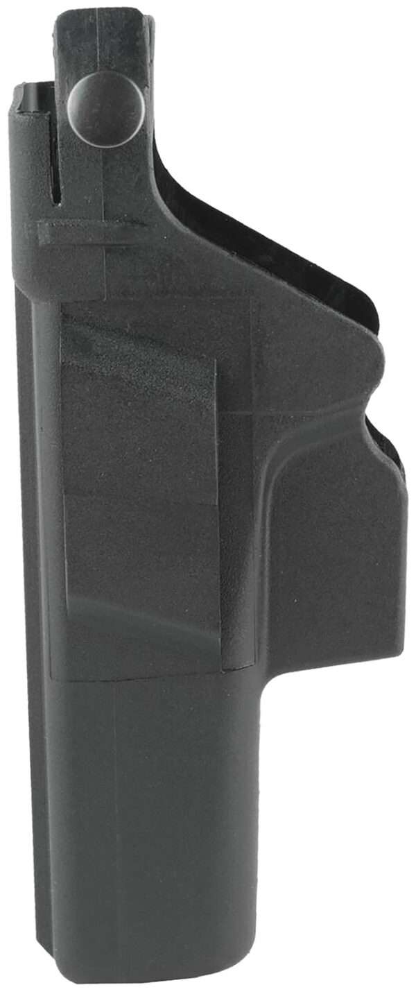 Glock HO17045 Duty  Holster OWB Black Polymer w/Thumb Break Retention Strap, For Use w/Glock 17 Gen3,4&5/22 Gen 3&4 Only/31 Gen3&4, Fits 1.77" (45mm) Belt, Right Hand