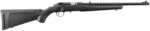 Ruger 8322 American Rimfire  Full Size 22 WMR 9+1 18" Satin Blued Threaded Barrel, Satin Blued Drilled & Tapped Steel Receiver, Black Synthetic Adjustable Stock, Right Hand
