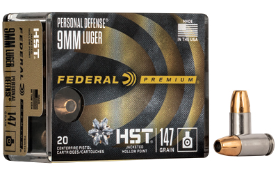 Federal Premium HST 9mm 147 Grain Hollow Point Ammunition