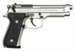 BERETTA 92FS 9MM 4.9" FS 3-DOT - 15-SHOT INOX BLACK RUBBER USA