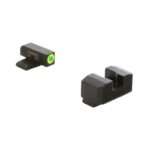 Ameriglo Green Tritium LumiGreen Outline Front Black Serrated Rear Hellcat Standard