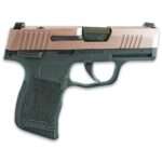 Sig Sauer Exclusive "Rose Sparkle Slide" P365-380 Handgun 380 Auto 10rd Magazine 3.1" Barrel Black Manual Safety