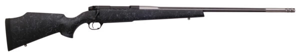 Weatherby MAM01N65RWR6B Mark V Accumark 6.5 Wthby RPM 4+1 24" Barrel, Graphite Black Cerakote Metal Finish, Gray Webbed Black Fixed Monte Carlo Stock