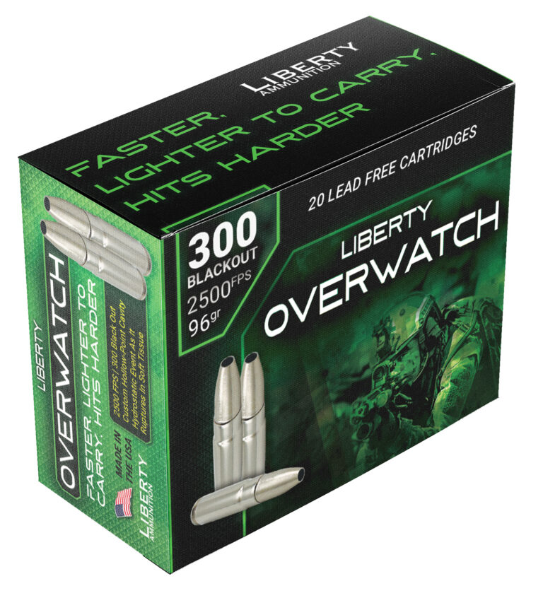 Liberty OverWatch 300 Blackout 96 Grain Open Cavity Ammunition