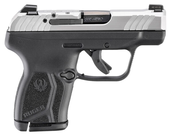 Ruger 13754 LCP Max 380 ACP 10+1 2.80" Black Oxide Alloy Steel Barrel, Matte Stainless Steel Serrated Slide, Black Polymer Frame, Textured Grip