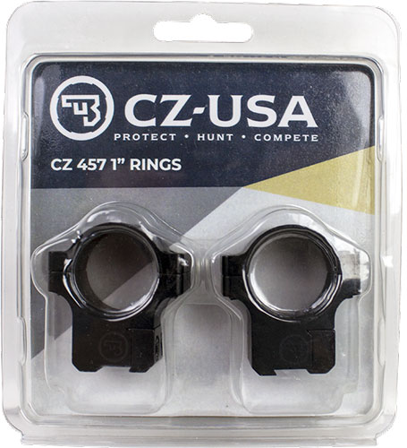 CZ-USA 457 11mm Dovetail 1 Inch Aluminum Scope Rings Matte Black Accessory
