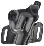 Galco SIL126B Silhouette  OWB Black Leather Belt Slide Fits S&W N Frame Fits 2-4" Barrel Right Hand