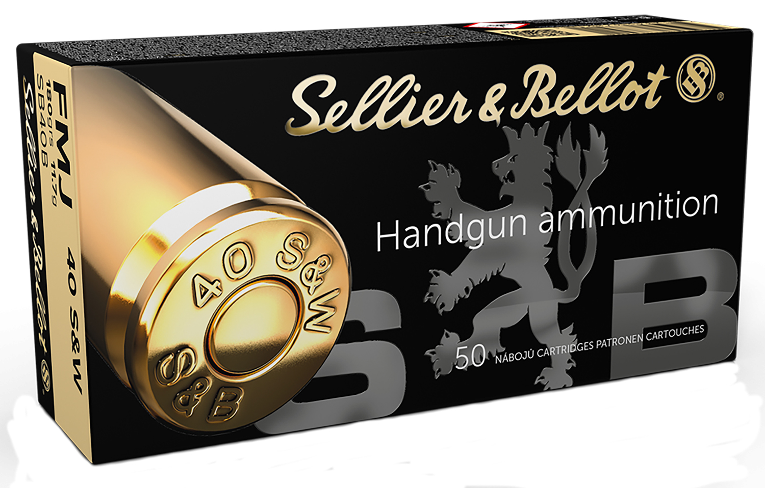 Sellier & Bellot SB40B Handgun 40S&W 180gr Full Metal Jacket 50 Per Box/20 Case 1 Sellier & Bellot SB40B Handgun 40S&W 180gr Full Metal Jacket 50 Per Box/20 Case