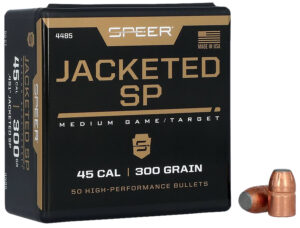 Speer 300 Grain 45 Caliber Jacketed Soft Point Reloading Bullet 100 Count