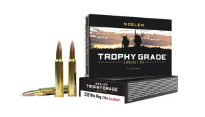 Nosler Trophy Grade 338 Winchester Magnum 225 Grain AccuBond Ammunition