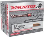 WINCHESTER VARMINT-X 17 HORNET - 20GR 20RD 10BX/CS