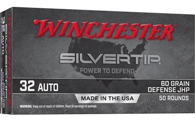 Winchester Silvertip 32 ACP 60 Grain Hollow Point Ammunition 50 Round Box