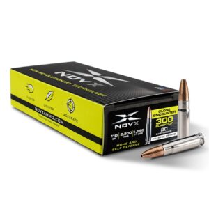 NovX Close Encounter 300 Blackout 110 Grain Lead Free Hollow Point Ammunition