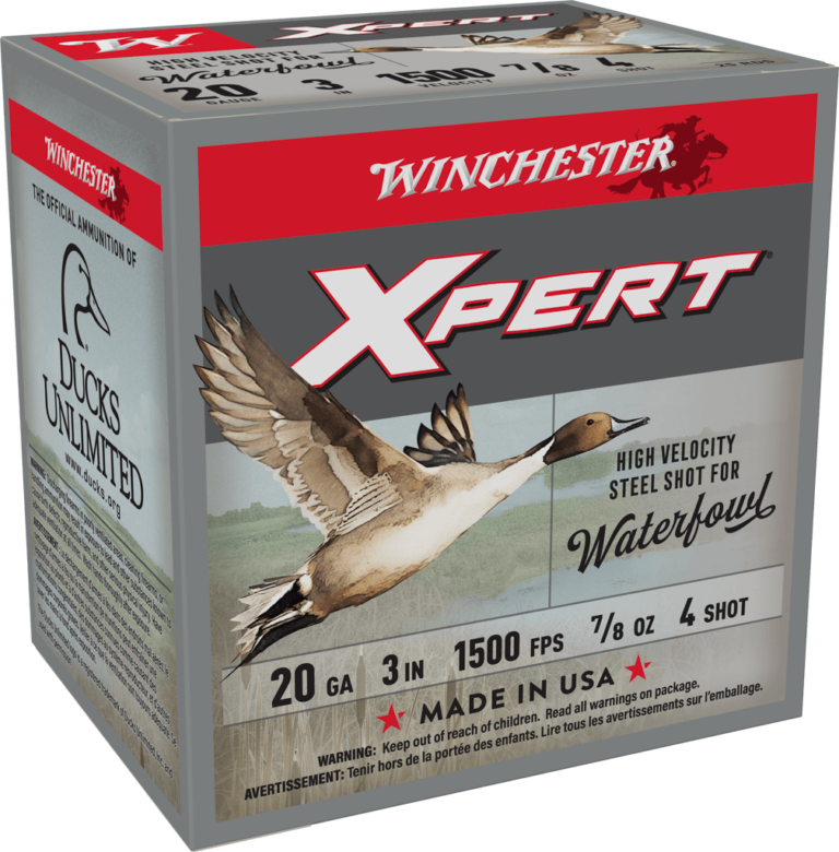 Winchester Xpert 20 Gauge 3.8 Inch 7/8oz Number 4 High Velocity 25 Round Shotgun Ammunition