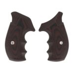 S&W N-FRAME, TAC DIAMOND, ROUND BUTT, BLACK CHERRY