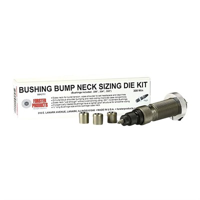 Forster Products 6.5 PRC Bushing Bump Neck Reloading Die Kit
