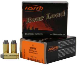 HSM 10mm Auto 200 Grain Lead Round Nose Flat Point Ammunition