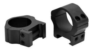 Warne Maxima 1 Inch Matte Black Fixed Horizontal Split Picatinny Ring Set