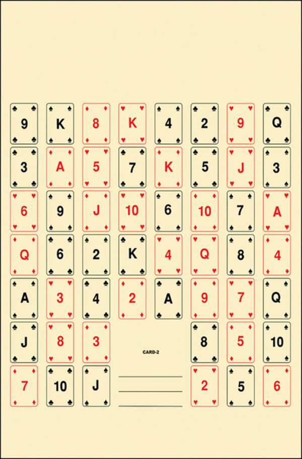 Action Target CARD2100 Entertainment  52 Playing Cards Paper 22.50" x 24" Multi-Color 100 Per Box